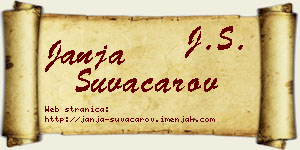 Janja Suvačarov vizit kartica